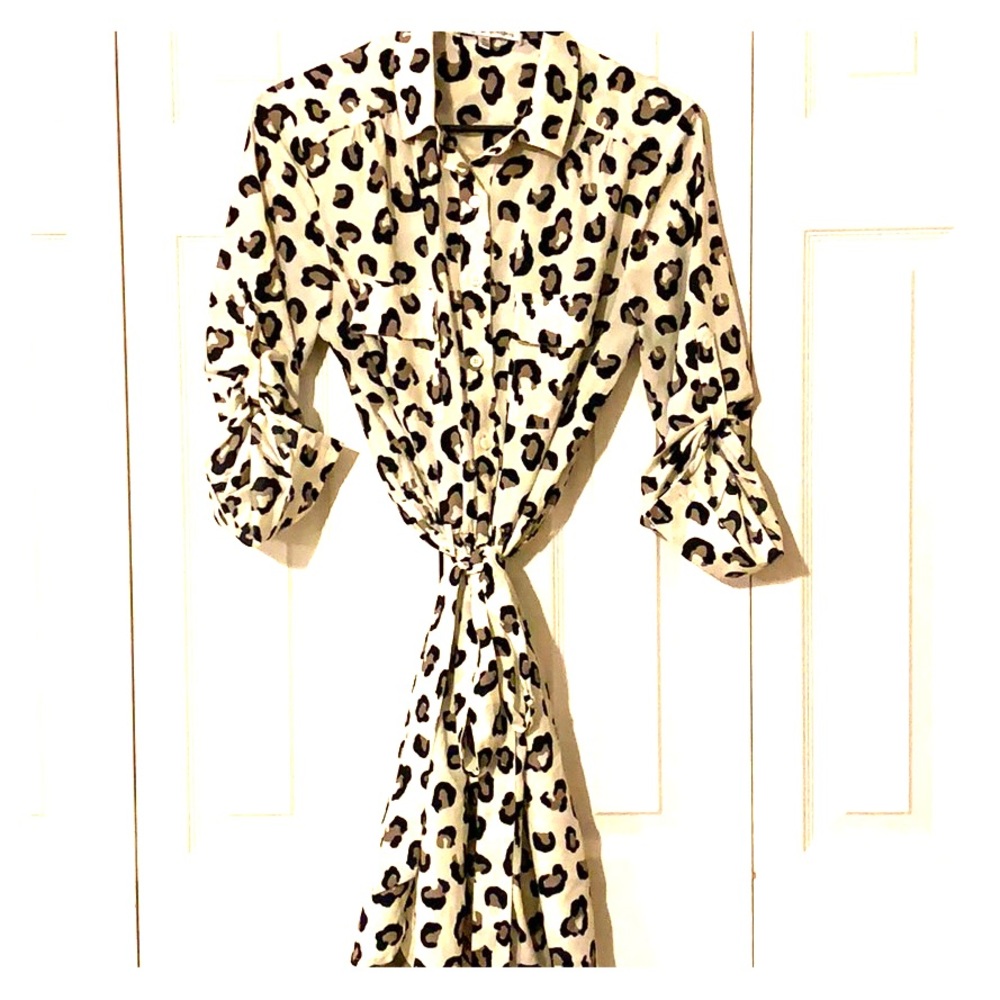 animal print dress